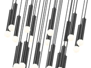Stari 27 Light 36" Pendant in Matte Black