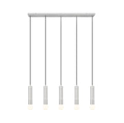 Stari 5 Light 42" Linear Pendant in Brushed Nickel