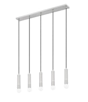 Stari 5 Light 42" Linear Pendant in Brushed Nickel