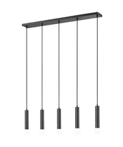 Stari 5 Light 42" Linear Pendant in Matte Black