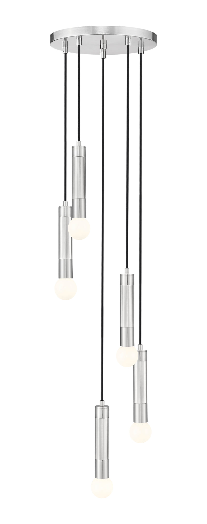 Stari 5 Light 12" Pendant in Brushed Nickel