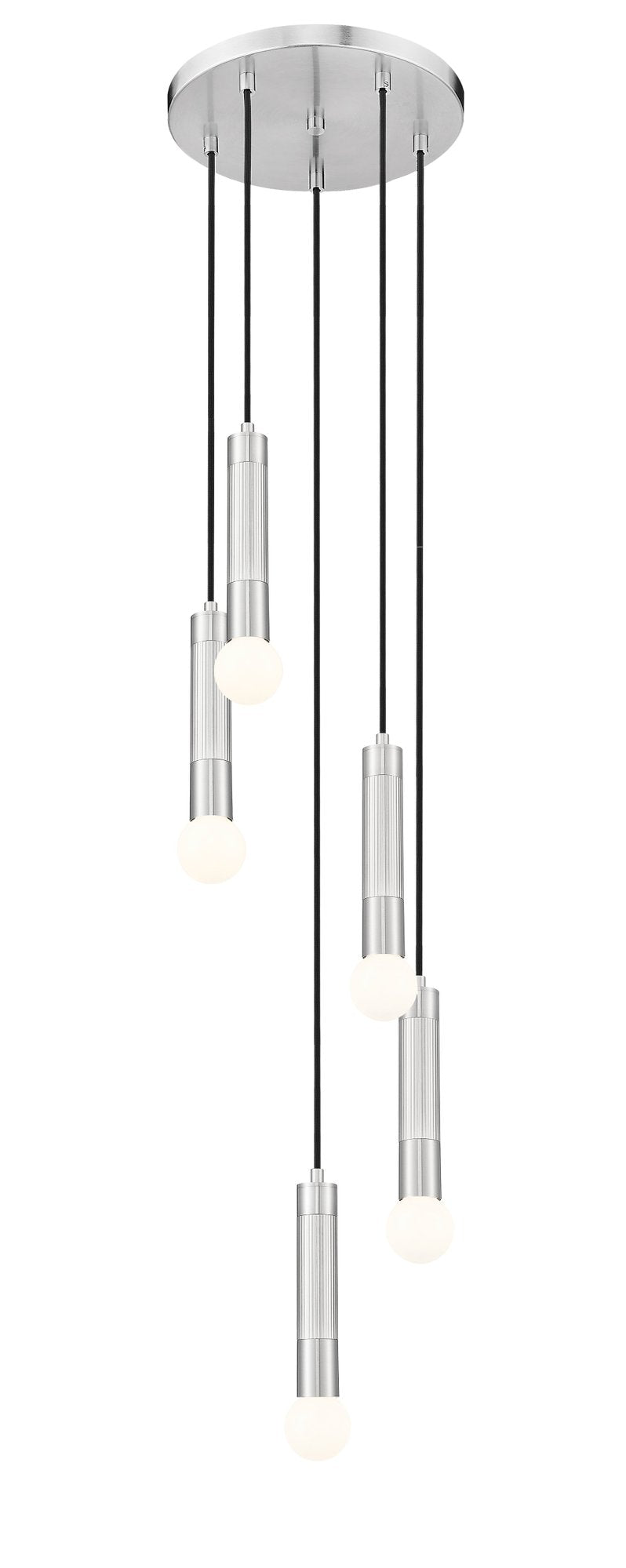 Stari 5 Light 12" Pendant in Brushed Nickel