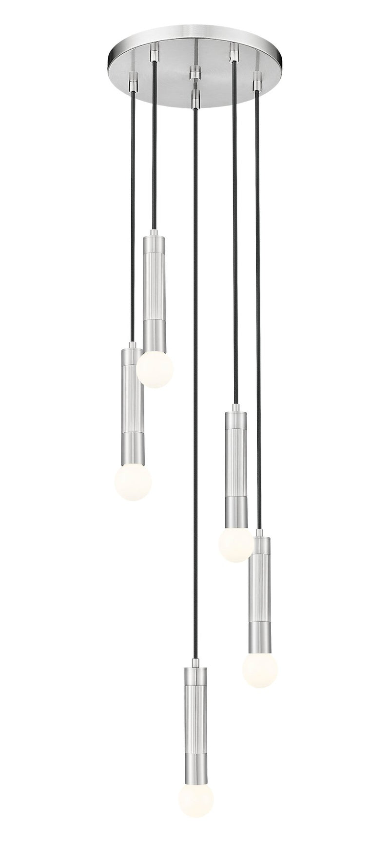Stari 5 Light 12" Pendant in Brushed Nickel