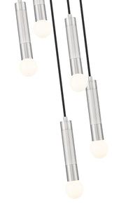 Stari 5 Light 12" Pendant in Brushed Nickel