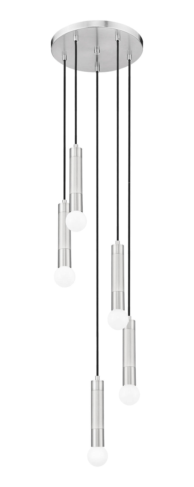 Stari 5 Light 12" Pendant in Brushed Nickel