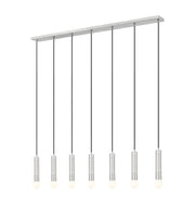 Stari 7 Light 54" Linear Pendant in Brushed Nickel