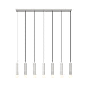 Stari 7 Light 54" Linear Pendant in Brushed Nickel