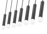 Stari 7 Light 54" Linear Pendant in Matte Black