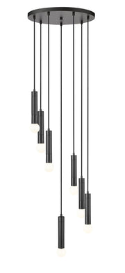 Stari 7 Light 18" Pendant in Matte Black