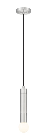 Stari 1 Light 4.75" Pendant, Cord Mount in Brushed Nickel