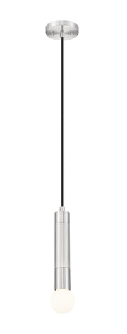 Stari 1 Light 4.75" Pendant, Cord Mount in Brushed Nickel