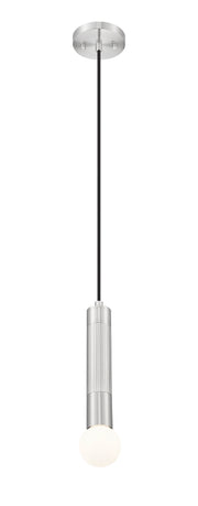 Stari 1 Light 4.75" Pendant, Cord Mount in Brushed Nickel