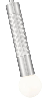 Stari 1 Light 4.75" Pendant, Cord Mount in Brushed Nickel