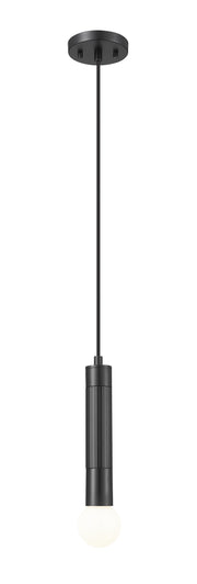 Stari 1 Light 4.75" Pendant, Cord Mount in Matte Black