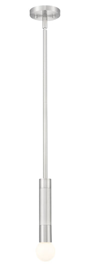 Stari 1 Light 4.75" Pendant, Rod Mount in Brushed Nickel