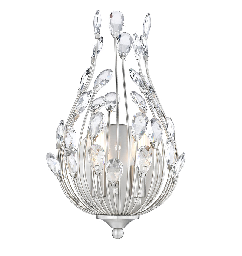 Gabriella 2 Light 8.5" Wall Sconce in Brushed Nickel