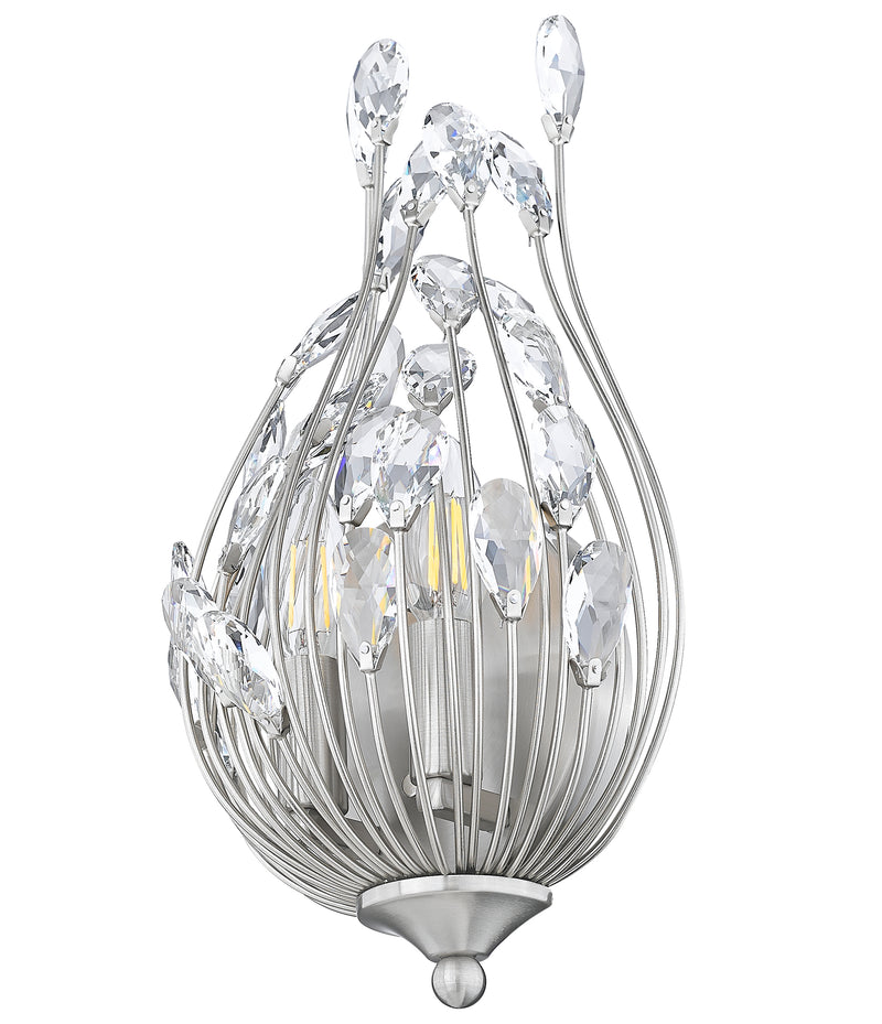 Gabriella 2 Light 8.5" Wall Sconce in Brushed Nickel