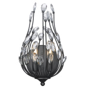 Gabriella 2 Light 8.5" Wall Sconce in Matte Black