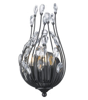 Gabriella 2 Light 8.5" Wall Sconce in Matte Black