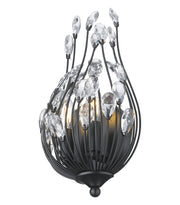 Gabriella 2 Light 8.5" Wall Sconce in Matte Black
