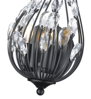 Gabriella 2 Light 8.5" Wall Sconce in Matte Black
