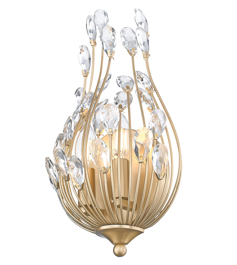Gabriella 2 Light 8.5" Wall Sconce in Modern Gold