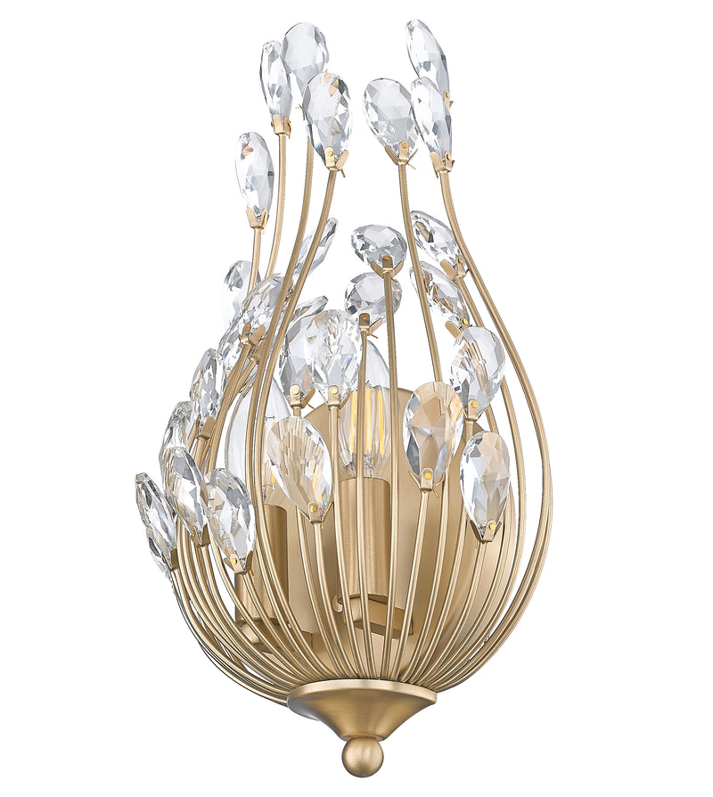 Gabriella 2 Light 8.5" Wall Sconce in Modern Gold