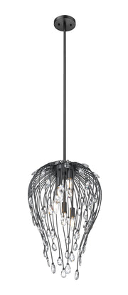Gabriella 5 Light 15" Pendant in Matte Black