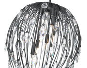 Gabriella 6 Light 18" Pendant in Matte Black
