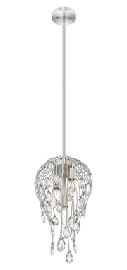 Gabriella 3 Light 9" Pendant in Brushed Nickel