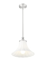Fleur 1 Light 12" Pendant in Brushed Nickel