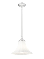 Fleur 1 Light 12" Pendant in Brushed Nickel