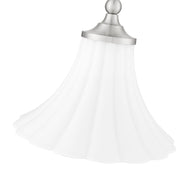 Fleur 1 Light 12" Pendant in Brushed Nickel