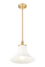 Fleur 1 Light 12" Pendant in Modern Gold
