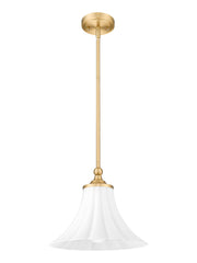 Fleur 1 Light 12" Pendant in Modern Gold