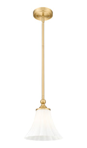 Fleur 1 Light 8" Pendant in Modern Gold