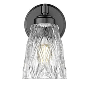 Andree 1 Light 5" Wall Sconce in Matte Black