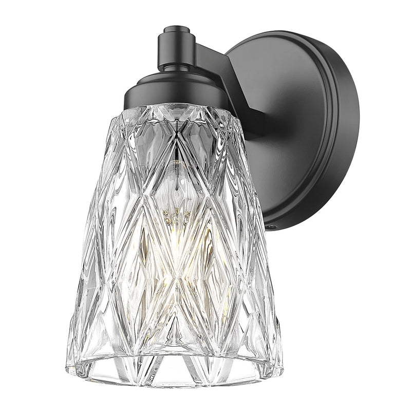 Andree 1 Light 5" Wall Sconce in Matte Black