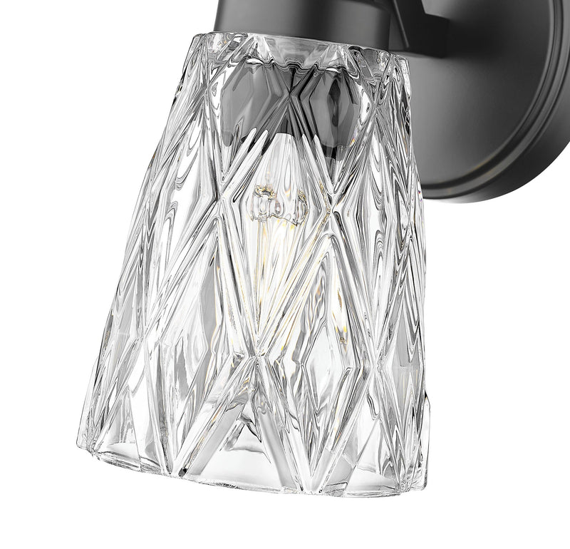 Andree 1 Light 5" Wall Sconce in Matte Black