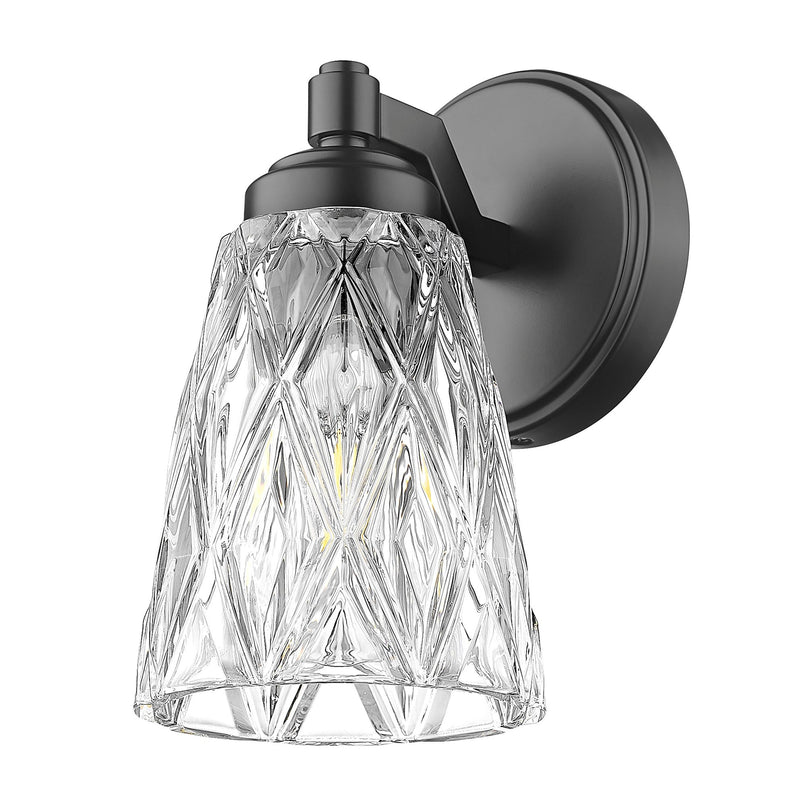 Andree 1 Light 5" Wall Sconce in Matte Black