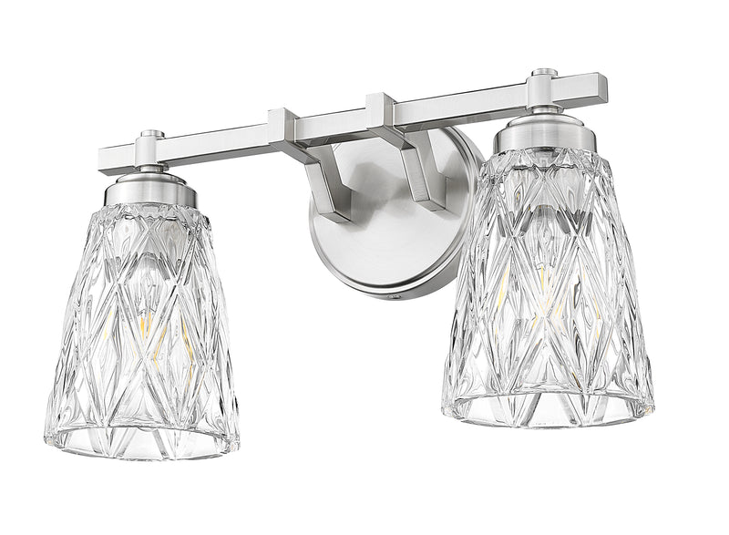 Andree 2 Light 16" Vanity in Brushed Nickel