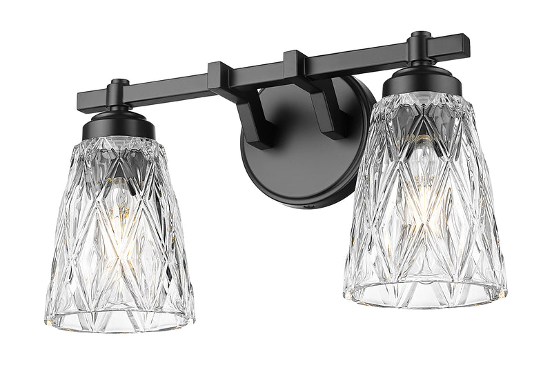 Andree 2 Light 16" Vanity in Matte Black