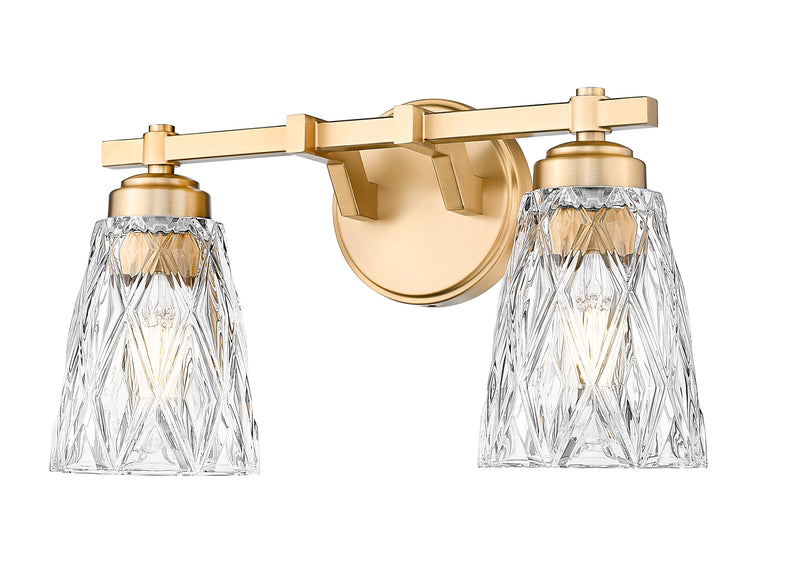 Andree 2 Light 16" Vanity in Modern Gold
