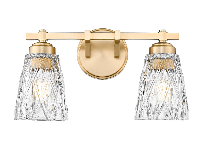 Andree 2 Light 16" Vanity in Modern Gold