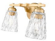 Andree 2 Light 16" Vanity in Modern Gold