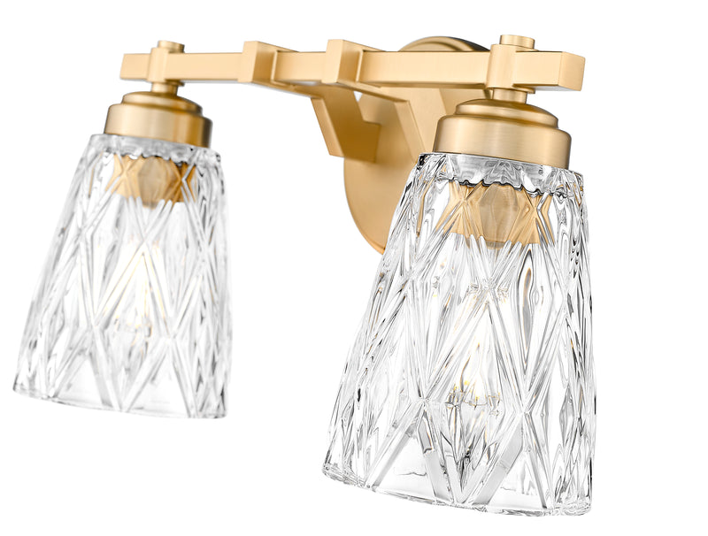 Andree 2 Light 16" Vanity in Modern Gold