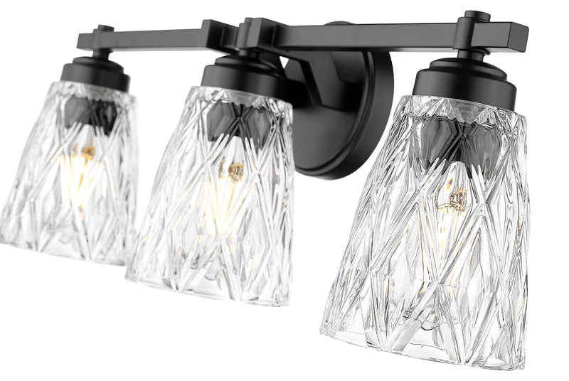 Andree 3 Light 24" Vanity in Matte Black