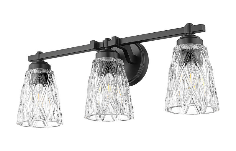 Andree 3 Light 24" Vanity in Matte Black