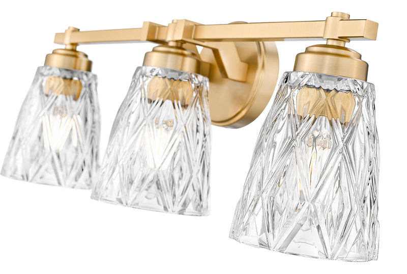 Andree 3 Light 24" Vanity in Modern Gold