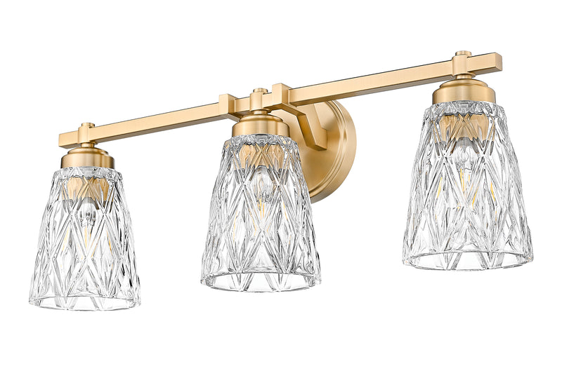 Andree 3 Light 24" Vanity in Modern Gold